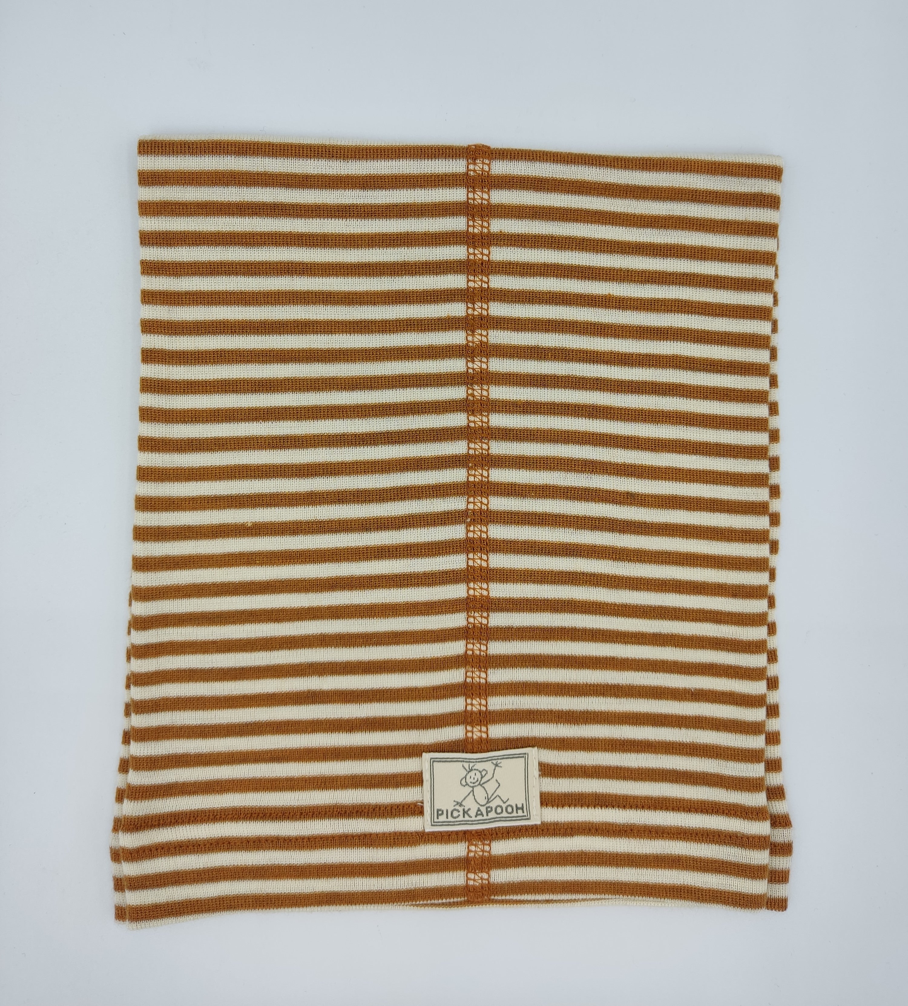 Scaldacollo in lana e seta per bambino e adulto // riga Ruggine